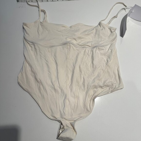 NWT lululemon Nulu Corsetry Bodysuit Sz XL Light Ivory - Picture 2 of 7